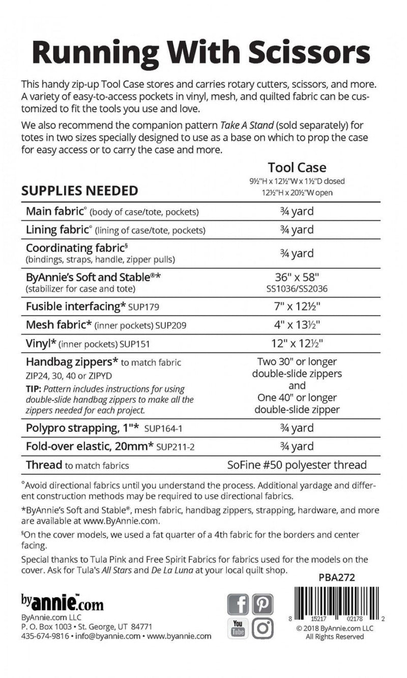 By Annie- Running with Scissors Pattern