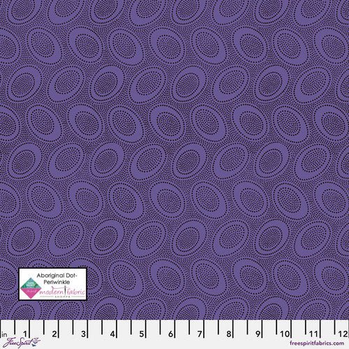 Kaffe Fassett Collective- Aboriginal Dot GP71.PERIWINKLE- Half Yard - Modern Fabric Shoppe