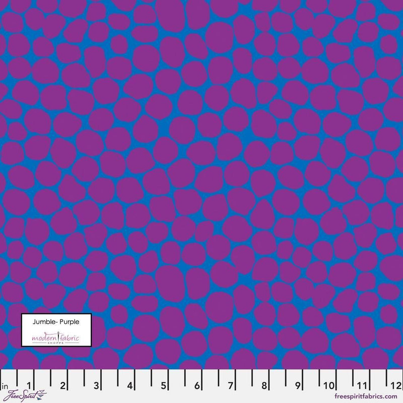Kaffe Fassett Collective Fabric- Brandon Mably- Jumble PWBM053.PURPLE- Half Yard - Modern Fabric Shoppe