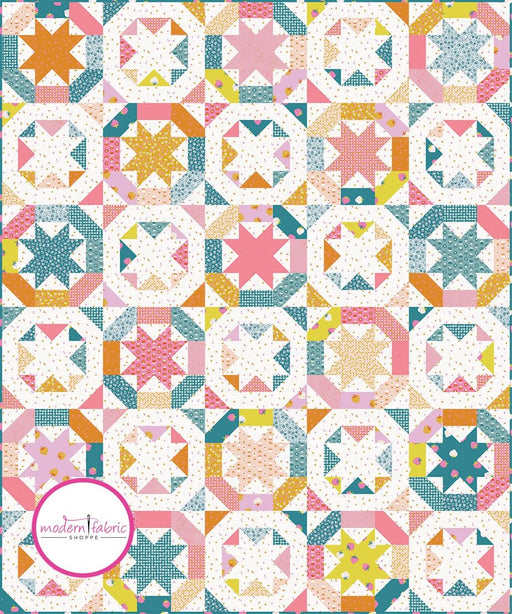 Kimberly Kight- Stardrops Quilt Kit featuring Picture Book- June 2024 - Modern Fabric Shoppe