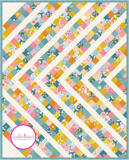Kimberly Kight- The Erica Quilt Kit featuring Picture Book- June 2024 - Modern Fabric Shoppe