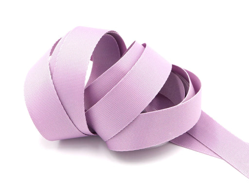 Lavender 1 inch (25mm) width Nylon Webbing- Strapping by the yard - Modern Fabric Shoppe