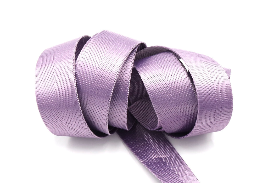 Lavender Herringbone 1 inch (25mm) width Nylon Webbing- by the yard - Modern Fabric Shoppe