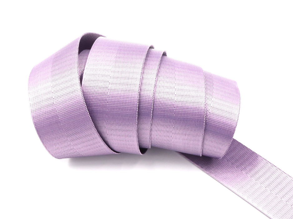 Lavender Herringbone 1.5 inch (38mm) width Nylon Webbing- by the yard - Modern Fabric Shoppe