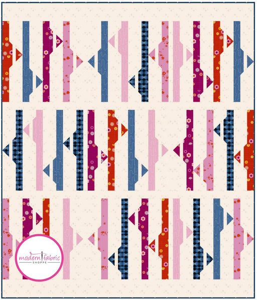 Libs Elliott- Swamp Valley Quilt Kit featuring Birdie- June 2023 - Modern Fabric Shoppe