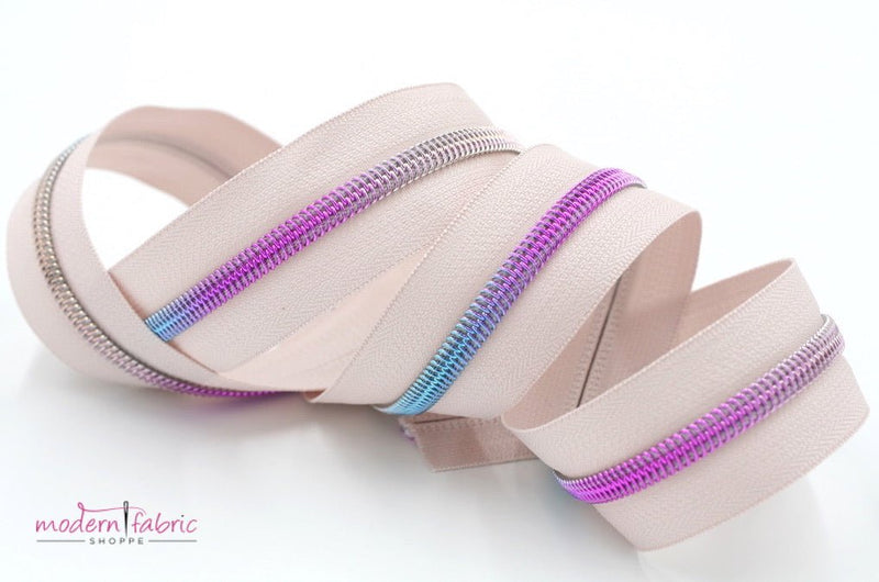 Light Lavender- #5 Rainbow Nylon Coil Zipper Tape