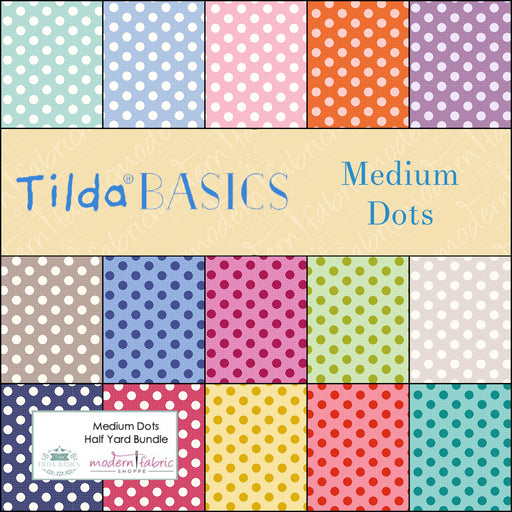 Medium Dots Basics by Tilda- Half Yard Bundle - Modern Fabric Shoppe