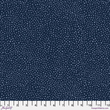 Morris & Company- Seaweed Dot PWWM008.NAVY- Half Yard - Modern Fabric Shoppe
