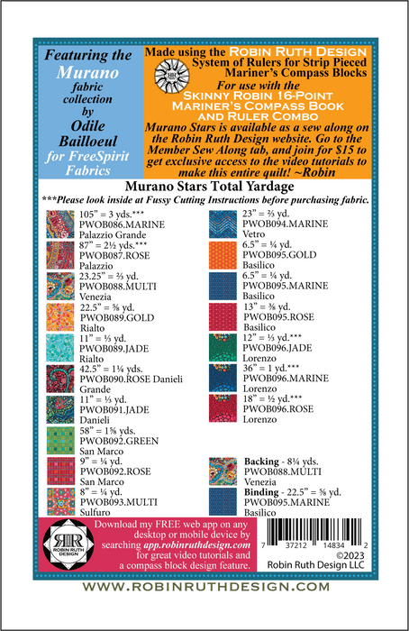 Murano Stars Quilt Pattern By Robin Ruth - Modern Fabric Shoppe