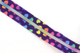 Navy Hearts- #5 Rainbow Nylon Coil Zipper Tape - Modern Fabric Shoppe