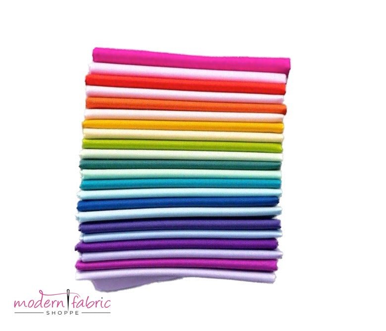 NEW SOLIDS Tula Pink's Mythical Dragon's Breath and Unicorn Poop Half Yard Bundle- 22 colors!! - Modern Fabric Shoppe