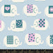 Picture Book by Kimberly Kight- Elephants RS 3069 15- Water Blue- Half Yard- June 2024 - Modern Fabric Shoppe
