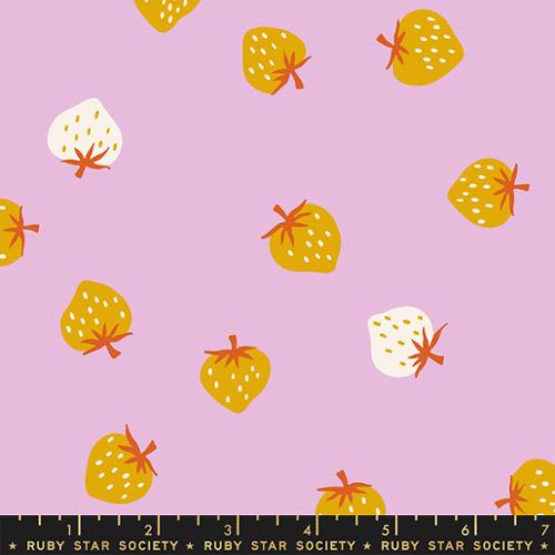 Picture Book by Kimberly Kight- Strawberry Toss RS 3071 16- Macaron- Half Yard- June 2024 - Modern Fabric Shoppe