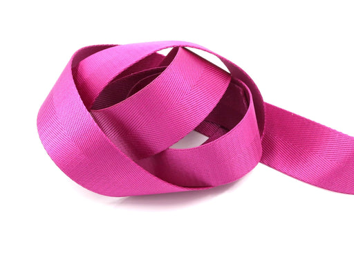 Pink Herringbone 1.5 inch (38mm) width Nylon Webbing- by the yard - Modern Fabric Shoppe