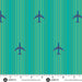Postmark by Alison Glass- Air Mail A-1128-T Teal- Half Yard- April 2024 - Modern Fabric Shoppe