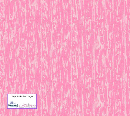 PRE-ORDER Backyard by Sarah Watts- Tree Bark RS 2090 14-Flamingo- Half Yard- September 2023 - Modern Fabric Shoppe