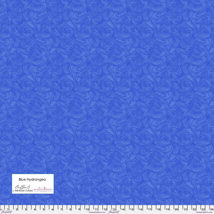 PRE-ORDER Bio Geo3 by Adrienne Leban- Blue Hydrangea PWAL021.BLUE- September 2023 - Modern Fabric Shoppe