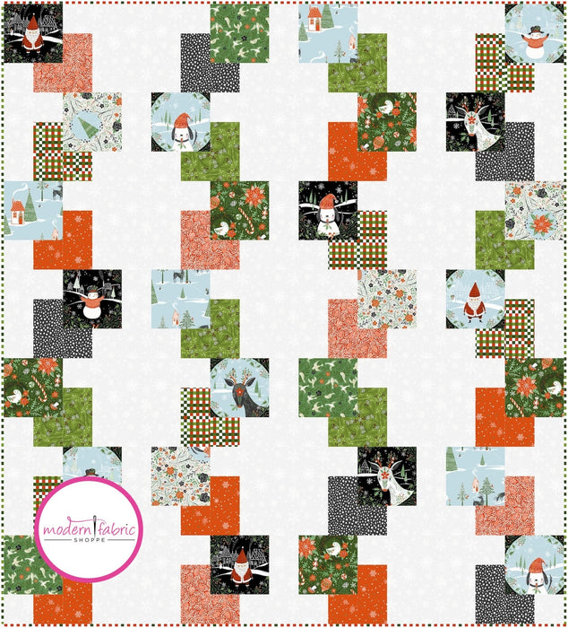 PRE-ORDER Cascade Quilt Kit featuring Winter Joy by Cori Dantini- June 2024 - Modern Fabric Shoppe