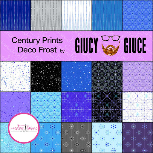 PRE-ORDER Century Prints- Deco Frost by Giucy Giuce- Fat Quarter Bundle- June 2024 - Modern Fabric Shoppe