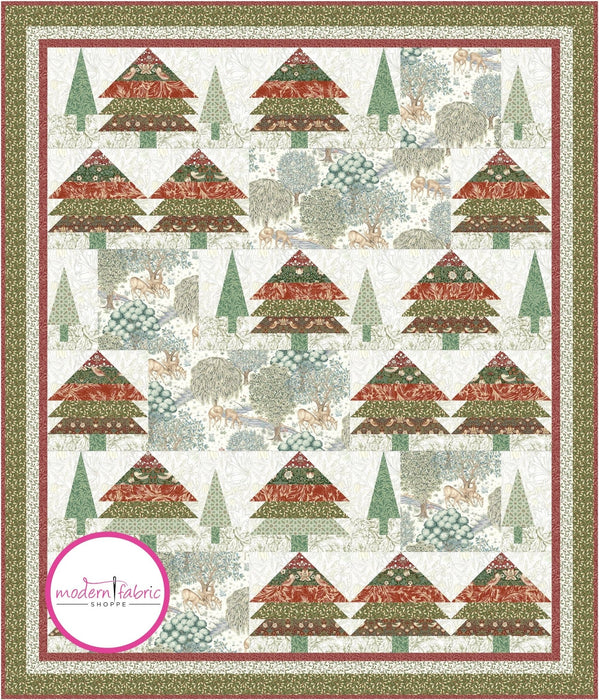 PRE-ORDER Christmas in the Meadow Quilt Kit featuring Cotswold by Morris & Company- June 2024 - Modern Fabric Shoppe