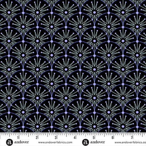 PRE-ORDER Deco Frost by Giucy Giuce- Winter Clamshells CS-1111-K Black Ice- Half Yard- June 2024 - Modern Fabric Shoppe