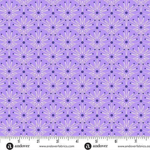 PRE-ORDER Deco Frost by Giucy Giuce- Winter Clamshells CS-1111-P Purple Haze- Half Yard- June 2024 - Modern Fabric Shoppe