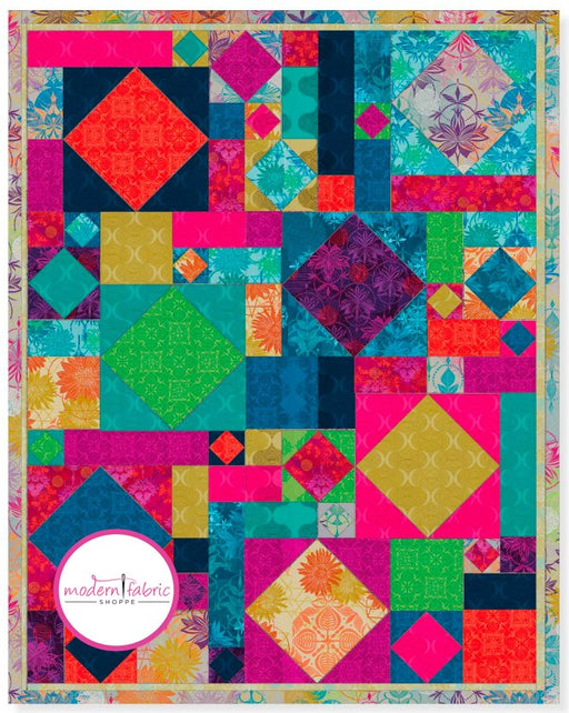 PRE-ORDER Fourteen on Point Quilt Kit featuring Grace by Valarie Wells- May 2024 - Modern Fabric Shoppe