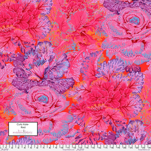 PRE-Order Kaffe Fassett August 2023 Collective- Curly Kale- PWPJ120.RED- Half Yard - Modern Fabric Shoppe