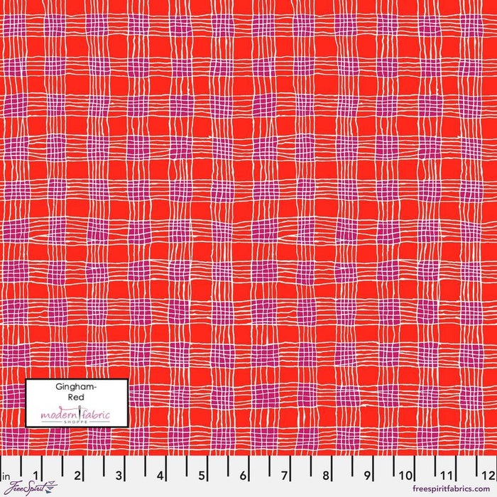 PRE-Order Kaffe Fassett August 2023 Collective- Gingham- PWBM089.RED- Half Yard - Modern Fabric Shoppe