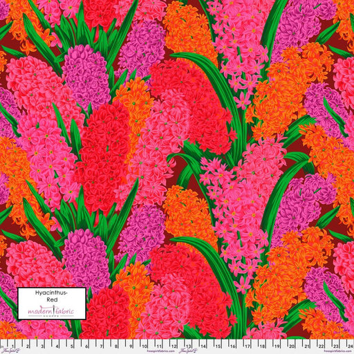 PRE-Order Kaffe Fassett August 2023 Collective- Hyacinthus- PWPJ123.RED- Half Yard - Modern Fabric Shoppe