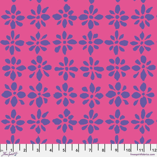 PRE-Order Kaffe Fassett August 2024 Collective-Snow Flowers- PWBM094.PINK- Half Yard - Modern Fabric Shoppe