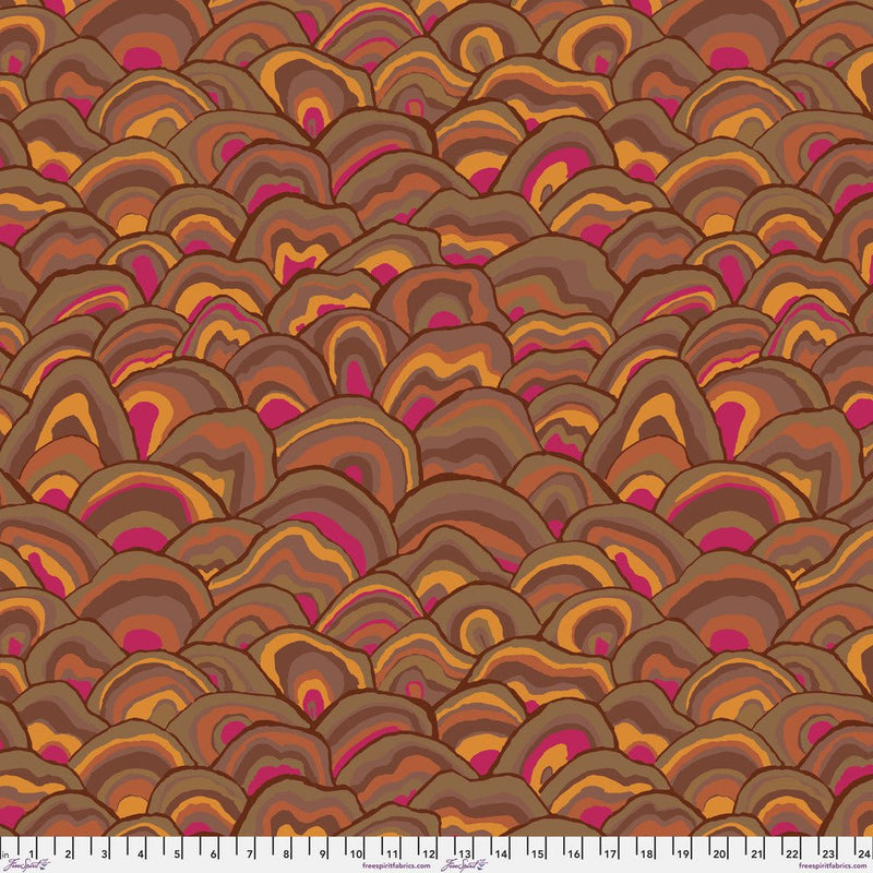 PRE-Order Kaffe Fassett August 2024 Collective- Wobble- PWBM092.BROWN- Half Yard - Modern Fabric Shoppe