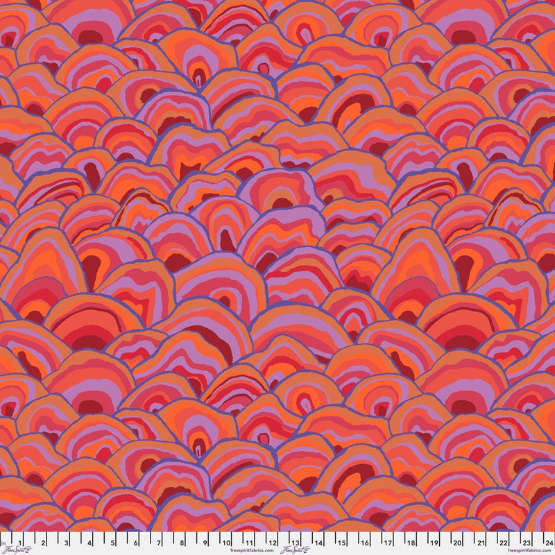 PRE-Order Kaffe Fassett August 2024 Collective- Wobble- PWBM092.RED- Half Yard - Modern Fabric Shoppe