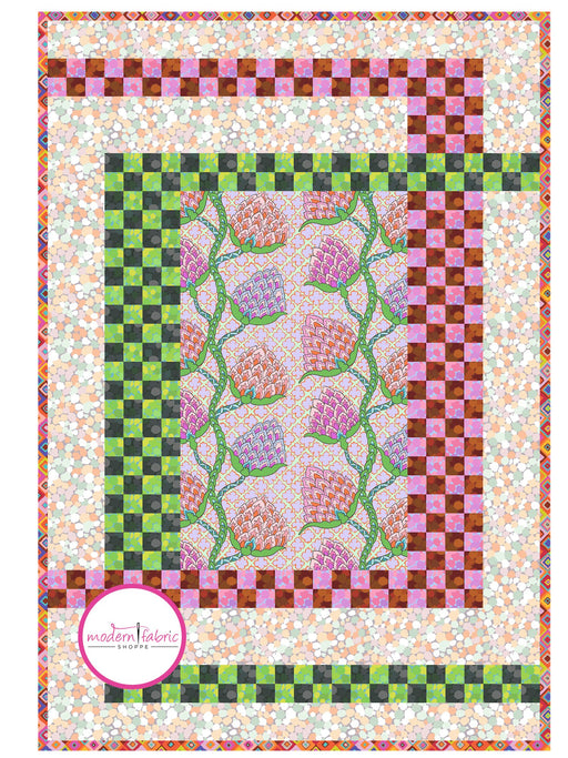 PRE-ORDER Kaffe Fassett- U Turn-Pastel Quilt Kit- February 2024 - Modern Fabric Shoppe