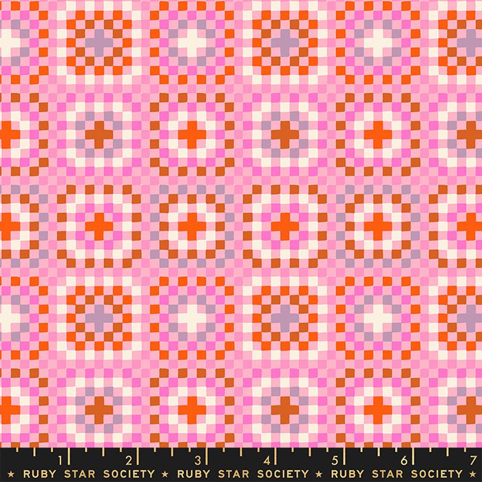 PRE-ORDER Meadow Star by Alexia Marcella Abegg- Granny Square RS 4101 17- Merry- Half Yard- February 2024 - Modern Fabric Shoppe