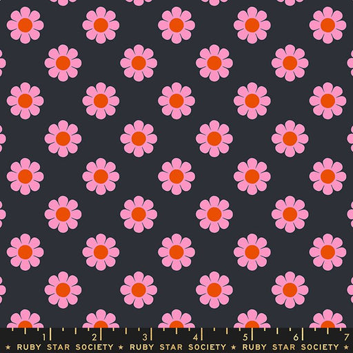 PRE-ORDER Meadow Star by Alexia Marcella Abegg- Honey Pie RS 4100 16- Soft Black- Half Yard- February 2024 - Modern Fabric Shoppe