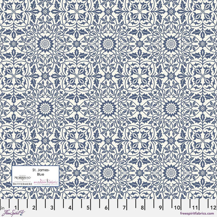 PRE-ORDER Morris & Company-Buttermere- St James PWWM90.BLUE- Half Yard - Modern Fabric Shoppe