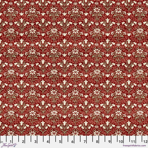 PRE-ORDER Morris & Company- Cotswold Holiday- Bellflowers PWWM021.RED- Half Yard- June 2024 - Modern Fabric Shoppe