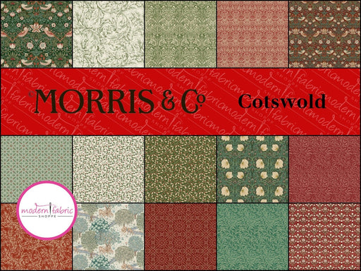 PRE-ORDER Morris & Company- Cotswold Holiday- Half Yard Bundle- April 2024 - Modern Fabric Shoppe