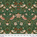 PRE-ORDER Morris & Company- Cotswold Holiday- Medium Strawberry Thief PWWM0110.GREEN- Half Yard- June 2024 - Modern Fabric Shoppe