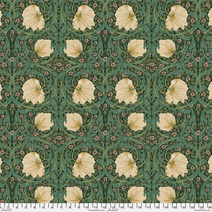 PRE-ORDER Morris & Company- Cotswold Holiday- Small Pimpernel PWWM079.GREEN- Half Yard- June 2024 - Modern Fabric Shoppe
