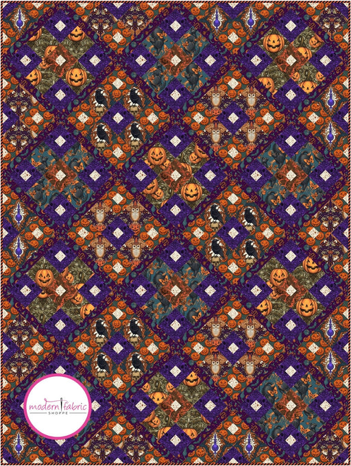 PRE-ORDER Mystic Scar-gyle Quilt Kit featuring Mystic Moonlight by Rachel Hauer- May 2024 - Modern Fabric Shoppe