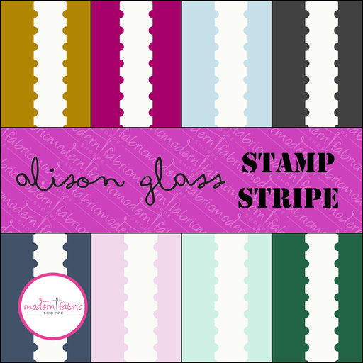 PRE-ORDER Stamp Stripe by Alison Glass- Half Yard Bundle- April 2024 - Modern Fabric Shoppe
