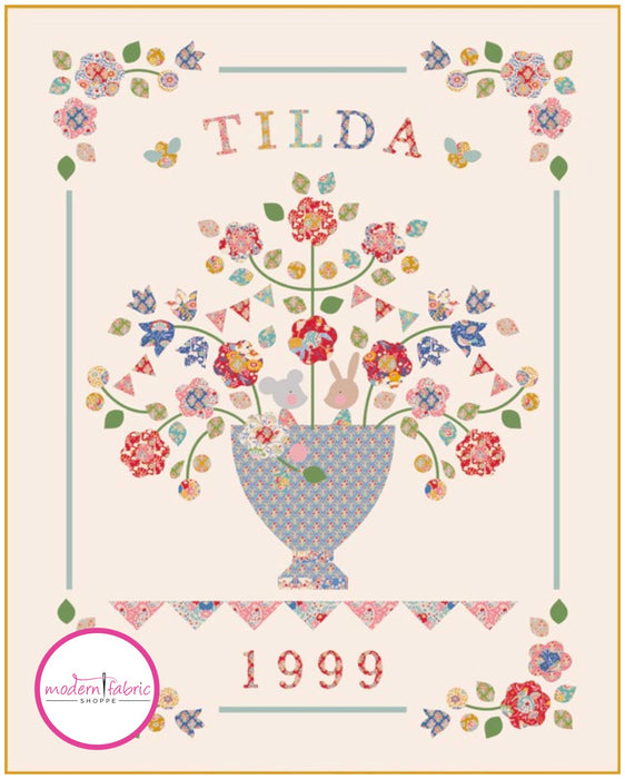 PRE-ORDER- Tilda- Jubilee- Birthday Quilt Kit- Dove White- February 2024 - Modern Fabric Shoppe