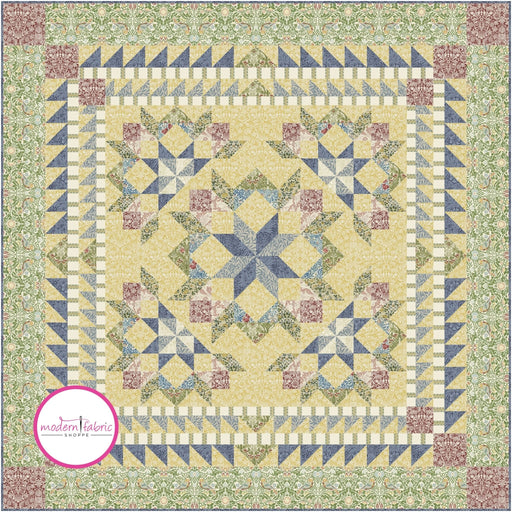 PRE-ORDER Tranquilty Quilt Kit featuring Emery Walker by Morris & Company- April 2024 - Modern Fabric Shoppe
