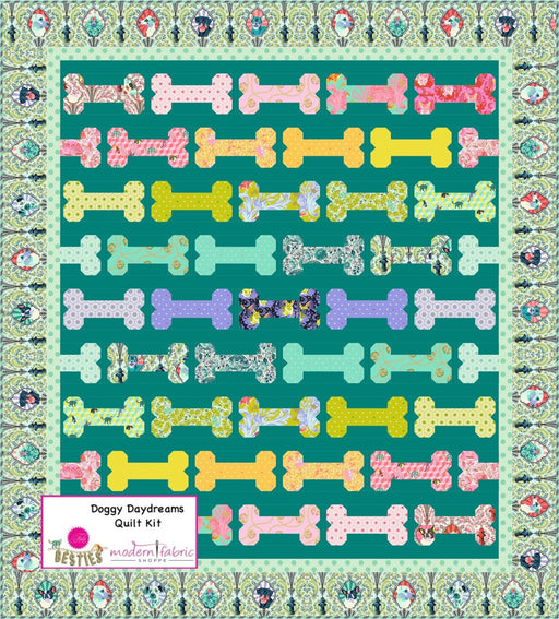 PRE-Order Tula Pink- Besties- Doggy Daydreams Quilt Kit- OCTOBER 2023 Delivery - Modern Fabric Shoppe