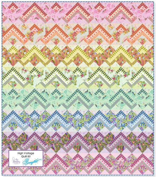 PRE-ORDER Tula Pink- Everglow- High Voltage Quilt Kit- APRIL 2023 - Modern Fabric Shoppe