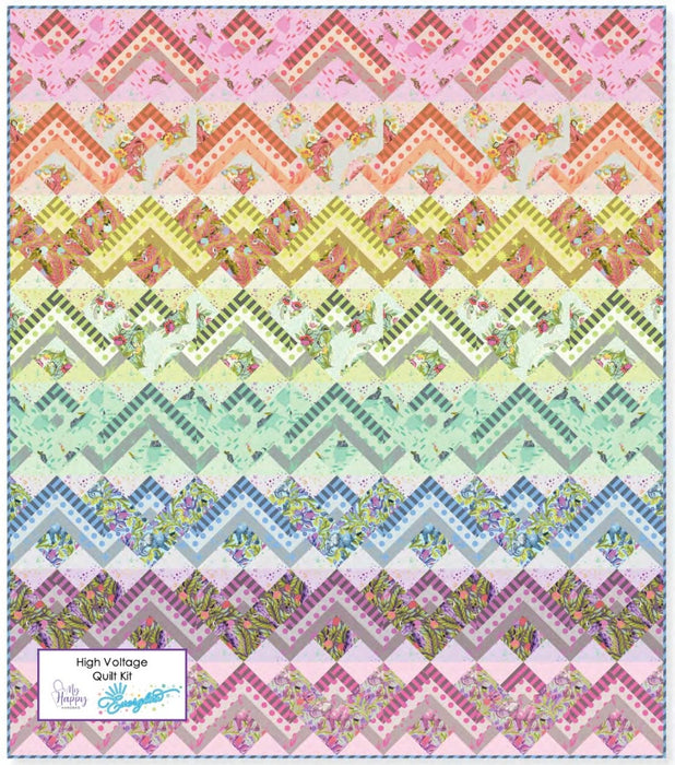 Tula Pink- Everglow- Snuggle Time Pink- Quilt Kit- APRIL 2023