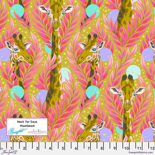 PRE-ORDER Tula Pink Everglow- Neck for Days PWTP203.MOONBEAM- Half Yard - Modern Fabric Shoppe