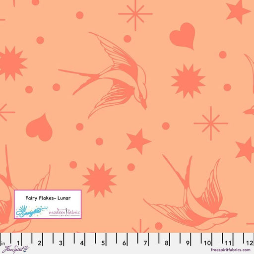 PRE-ORDER Tula Pink Neon True Colors- Fairy Flakes PWTP157.LUNAR- Half Yard - Modern Fabric Shoppe